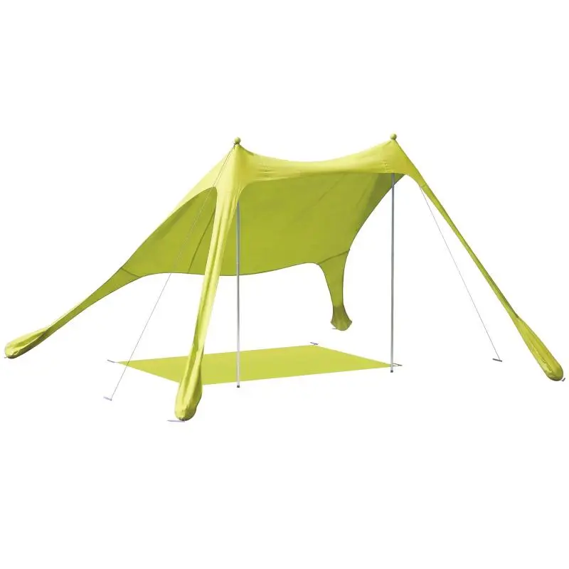 Foldable Beach Tent with UPF50+ Mat and Accessories