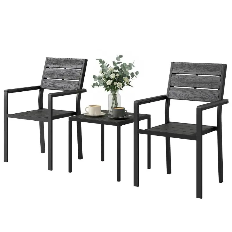 3-Piece Garden Set with Chairs and Table