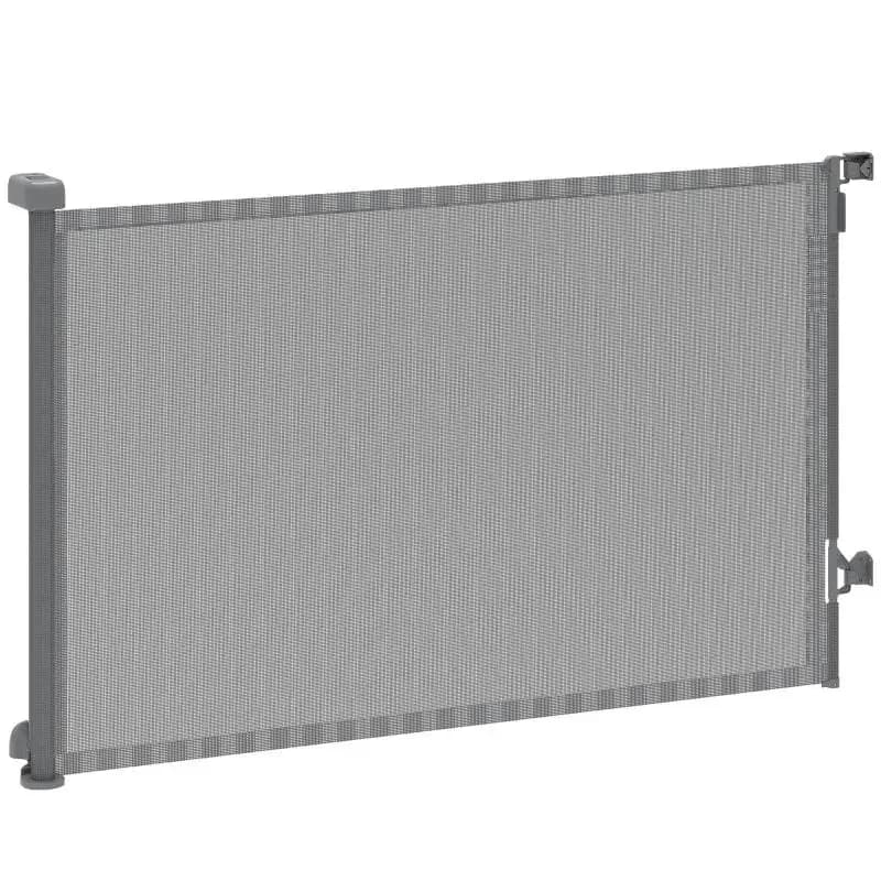 Retractable Dog Safety Gate, 140 cm Wide, Grey