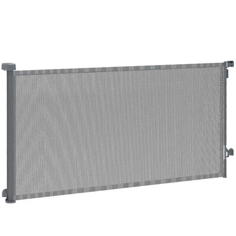 Retractable Dog Safety Gate, 180 cm Wide, Grey