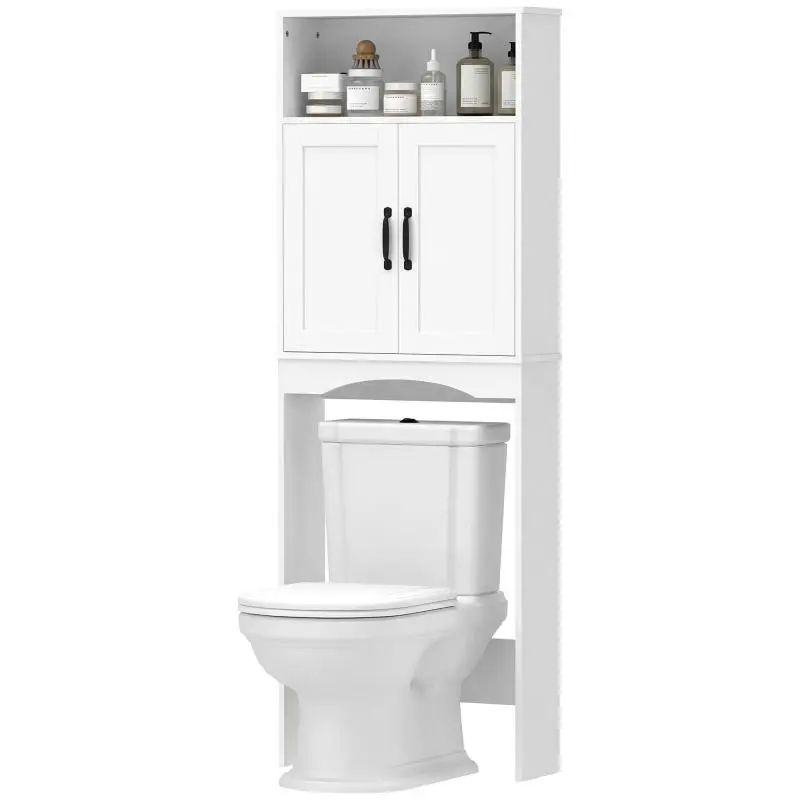 Over-the-Toilet Bathroom Cabinet with Soft-Close Doors