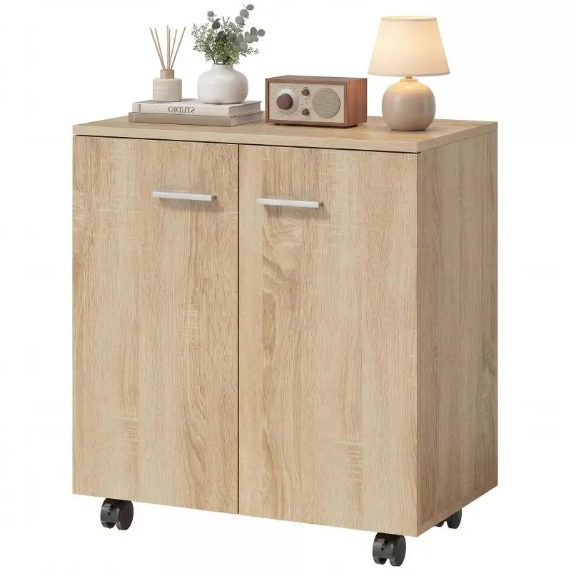 Living Room Sideboard on Wheels, 60 × 35 × 65 cm