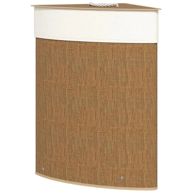 Bamboo Corner Laundry Hamper, 55 L