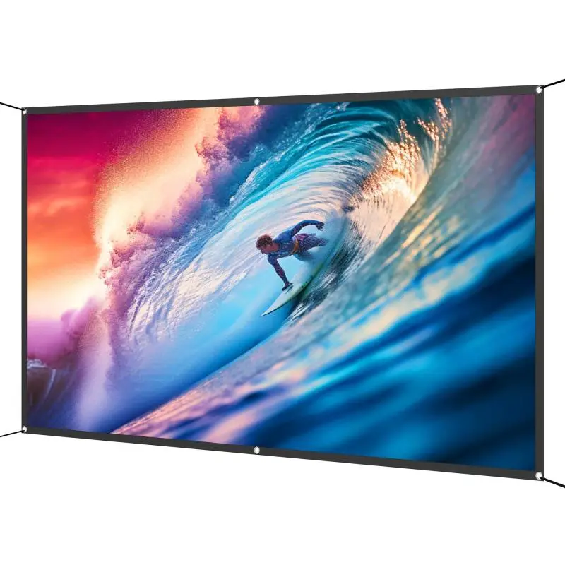 Manual Projection Screen, 100 Inch