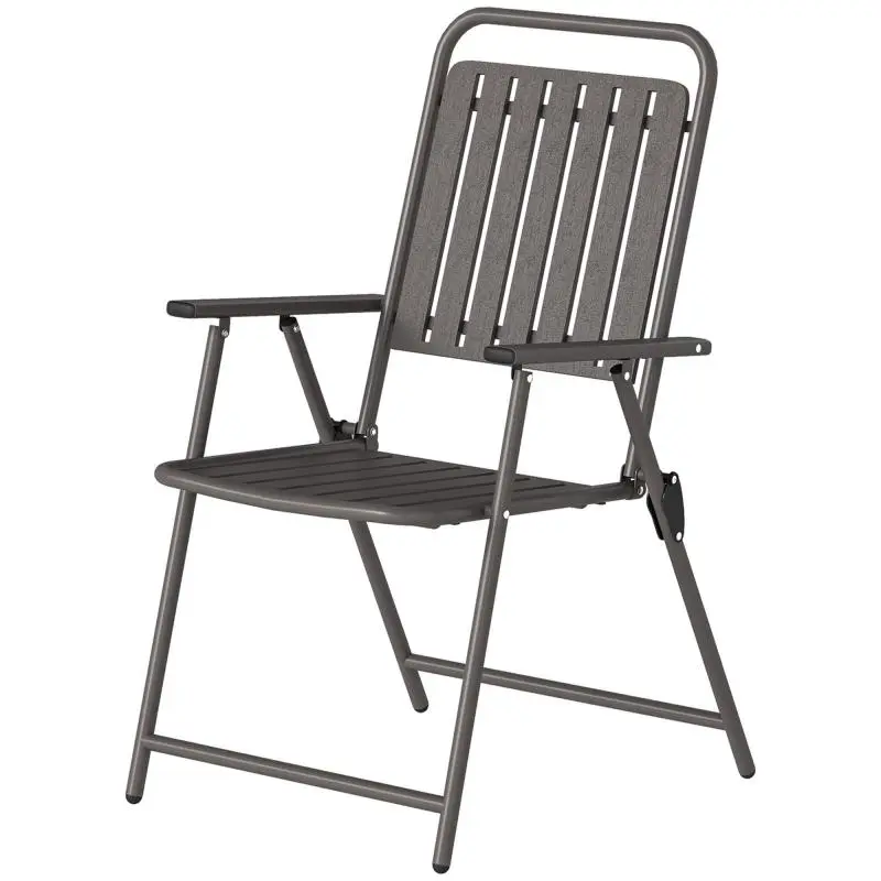 Set of 4 Folding Outdoor Garden Chairs