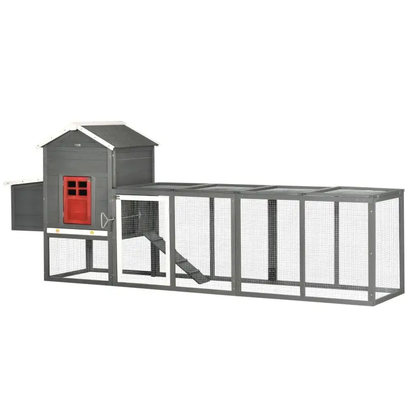 Wooden Outdoor Chicken Coop, 300 x 66 x 116 cm