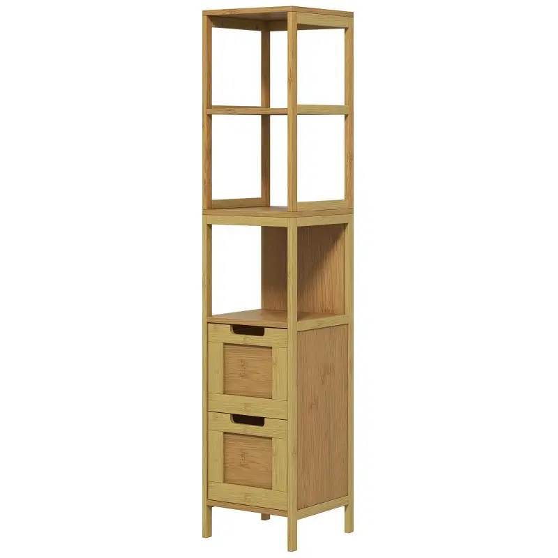 Bamboo Bathroom Cabinet, 30 x 30 x 142.5 cm