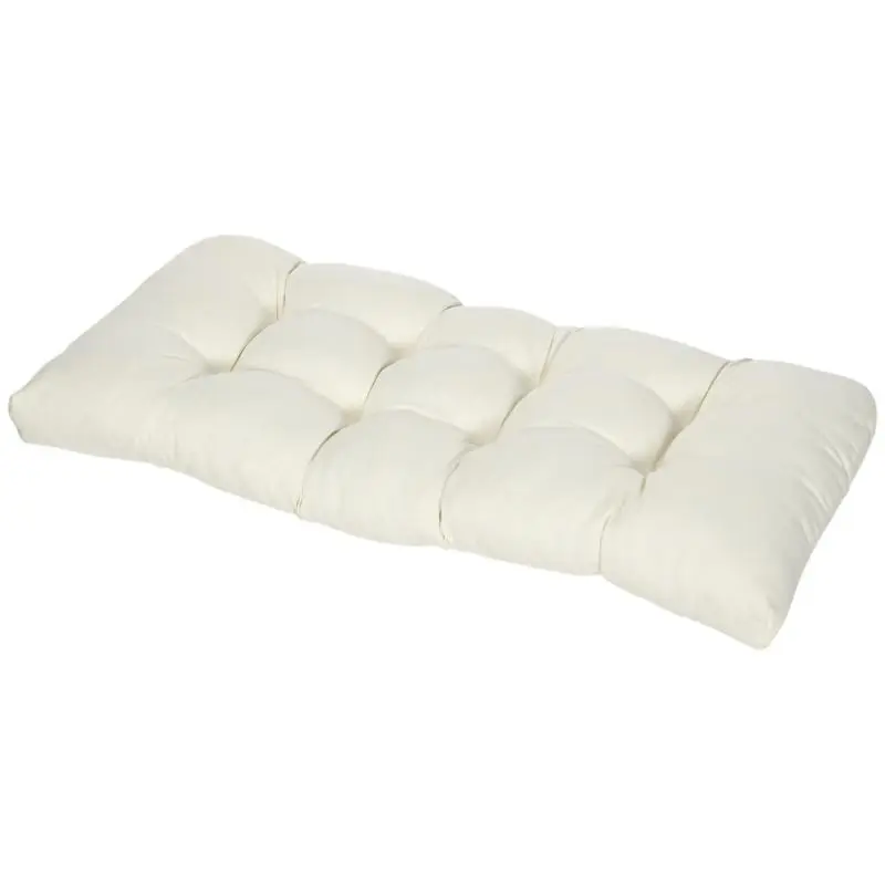 2-Seater Bench Cushion, Cream