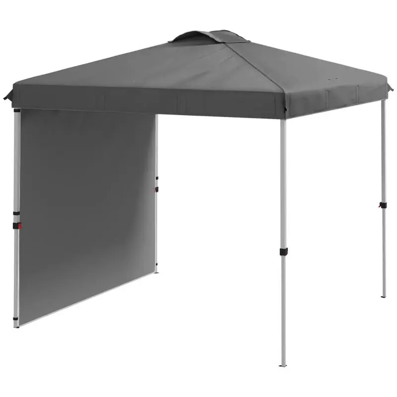 Folding Garden Gazebo with Adjustable Height, 247 cm