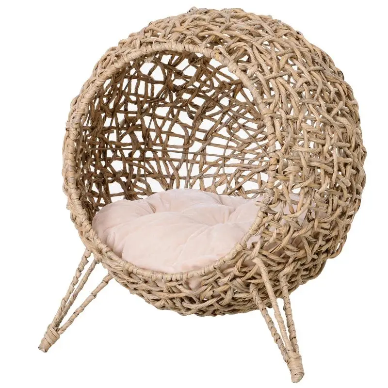 Rattan Cave Bed for Cats, 52 x 58 cm
