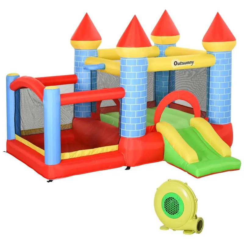 Inflatable Bouncy Castle with Slide, 280 x 260 x 210 cm