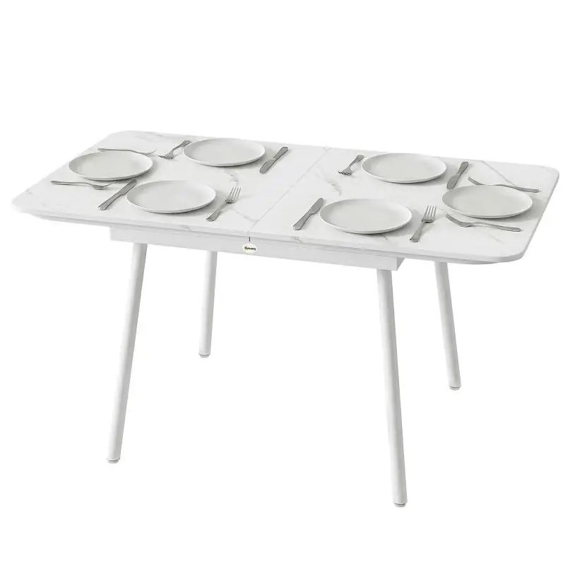 Rectangular Garden Table, 140 cm, White