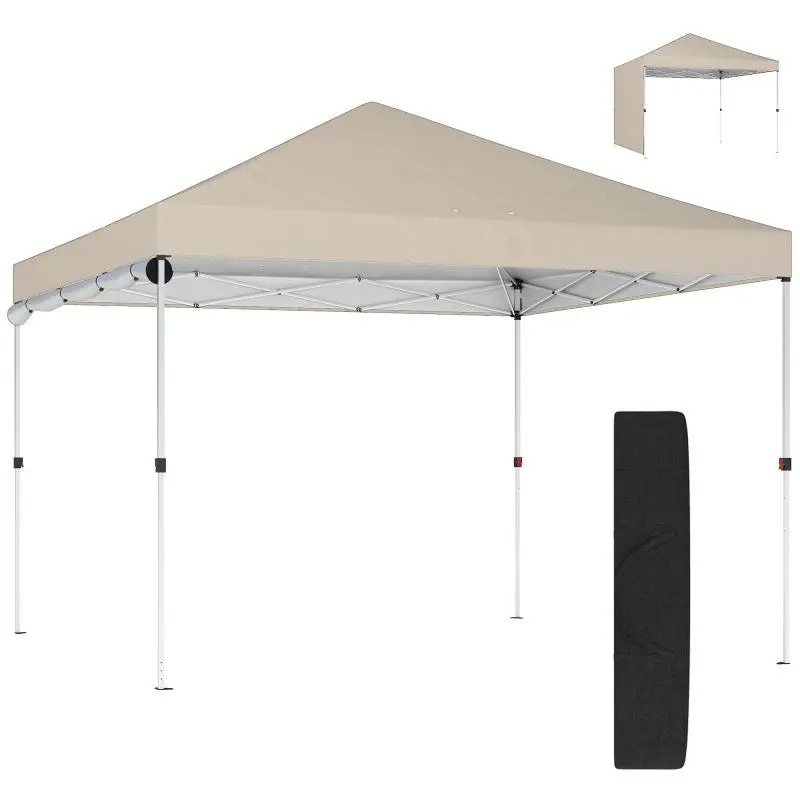 Pop-Up Gazebo, 3 × 3 m, Beige
