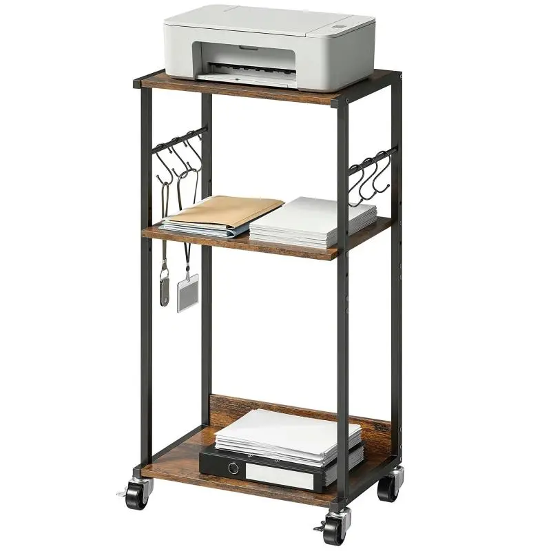 3-Tier Printer Table with Wheels