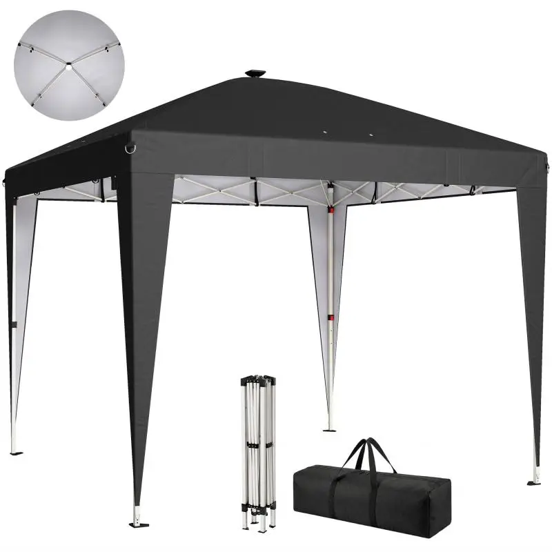 3 x 3 m Folding Gazebo with Light and Remote Control