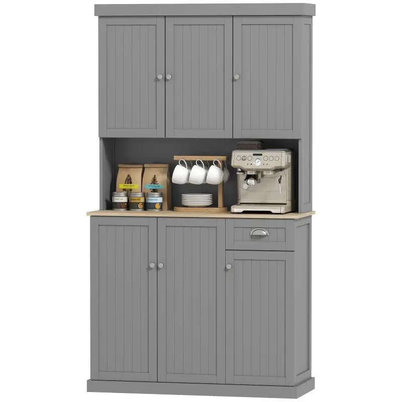 Pantry Unit with Adjustable Shelves and Drawer