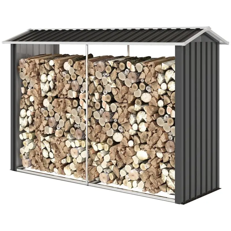 Firewood Shed with Galvanised Steel Frame