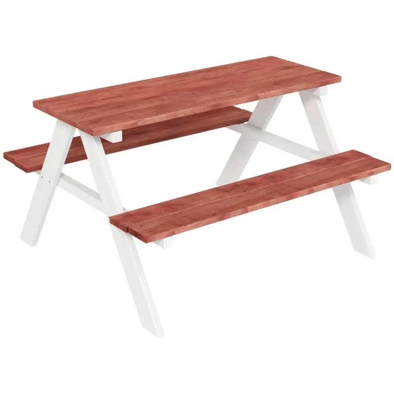 Children's Picnic Table Set, 89 cm, Brown