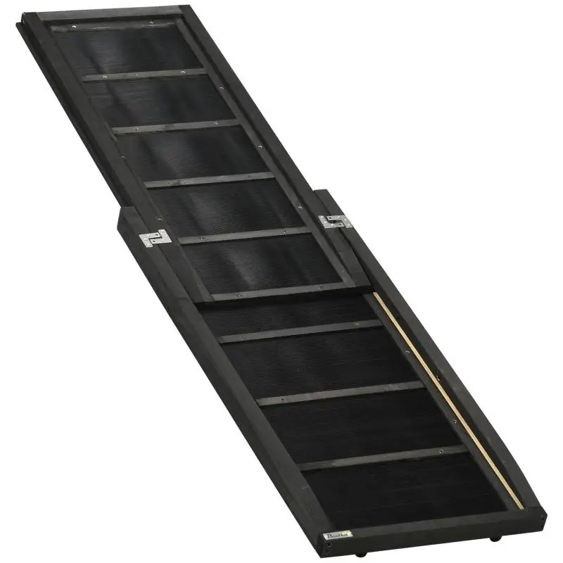Foldable Wooden Dog Ramp with Non-Slip Surface