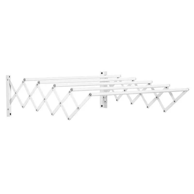 Wall-Mounted Retractable Clothes Airer, 63.5 x 60 x 20 cm
