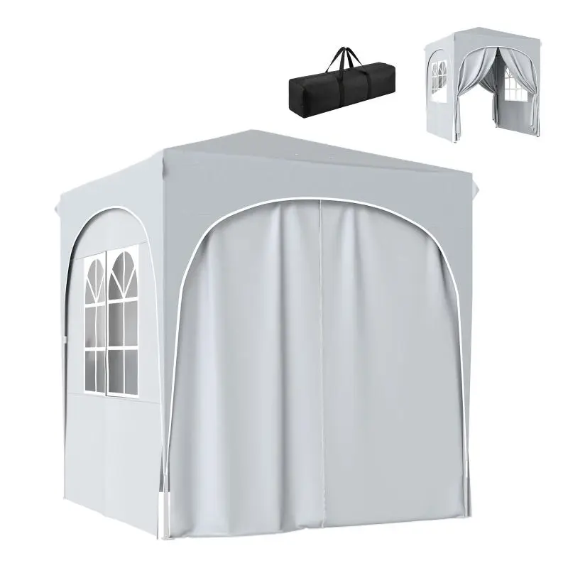 Folding Gazebo with 4 Sidewalls, 2 x 2 m