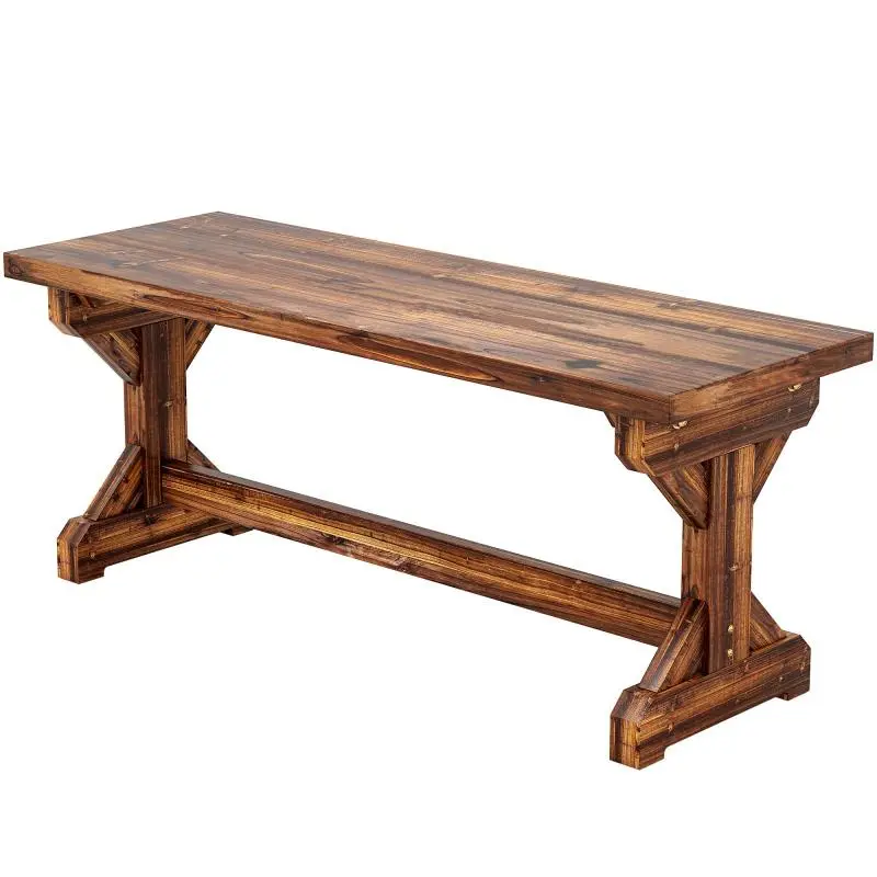 Fir Wood Garden Bench, 2-Seater
