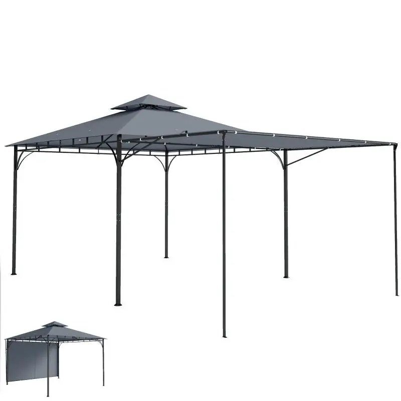 Garden Gazebo with Extendable Roof, 3.2 x 3.2 m