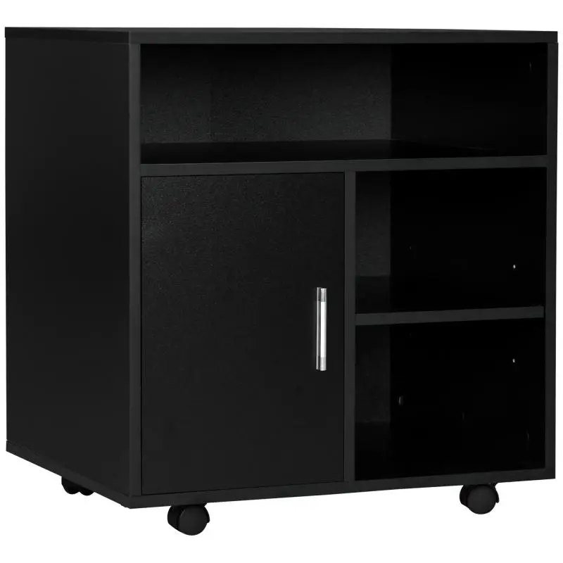 Printer Stand with 3 Shelves and Cabinet