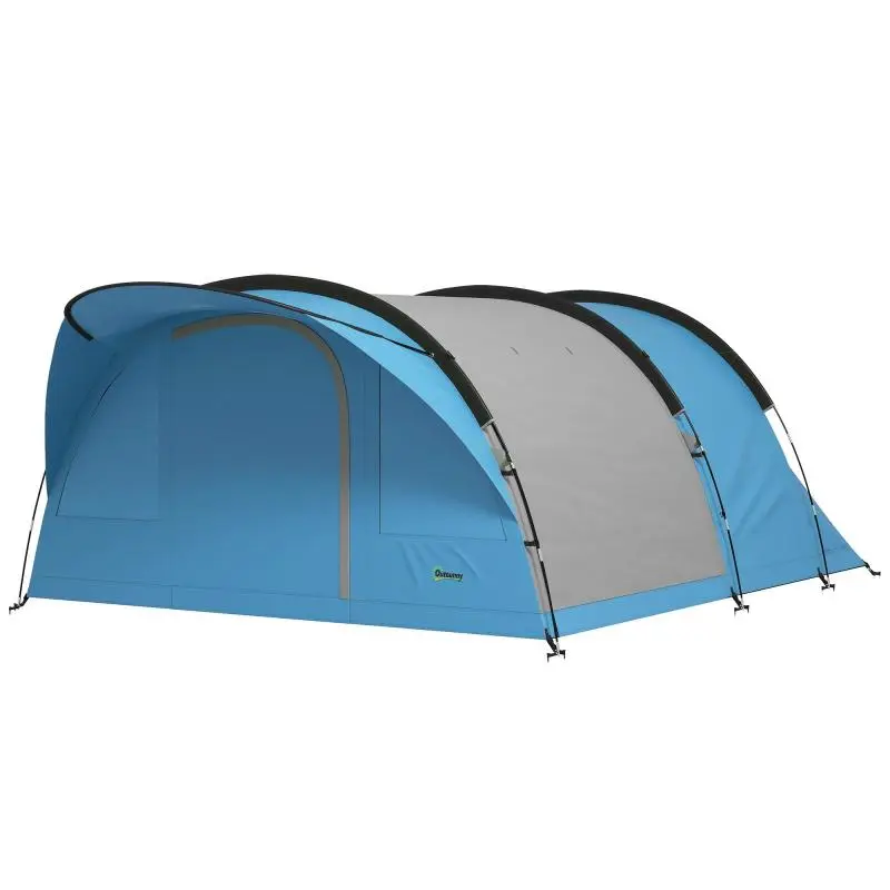 4-Person Tunnel Tent with Standing Height