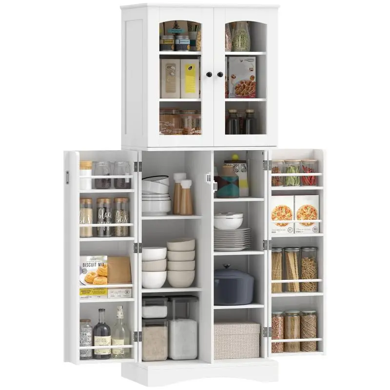 Tall Kitchen Cabinet with 4 Doors