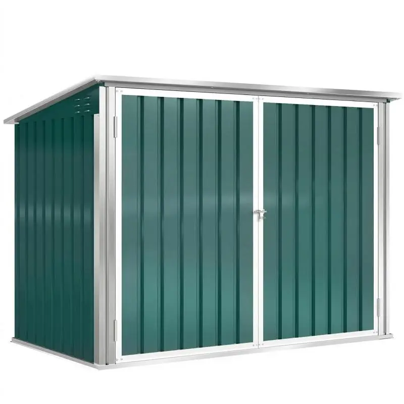 Outdoor Double Bin Enclosure, Green