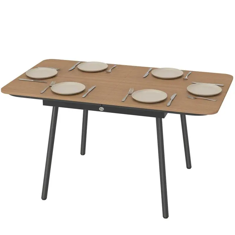 Outdoor Dining Table, 140 x 80 cm, Teak