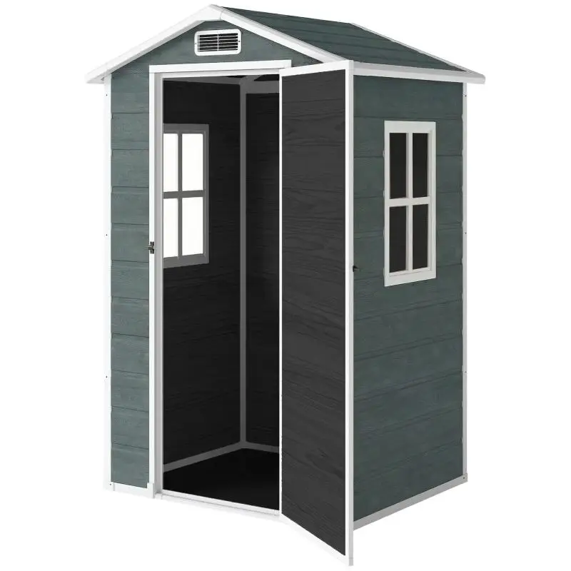 Garden Shed, 1.1 m², Grey