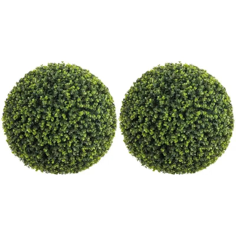 Set of 2 Artificial Eucalyptus Balls, 52 cm