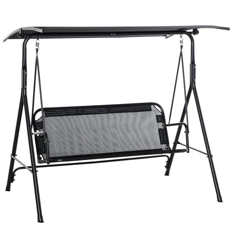 2-Seater Hollywood Swing, Black
