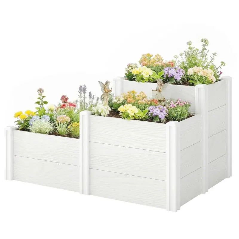 3-Tier Stackable Raised Garden Bed