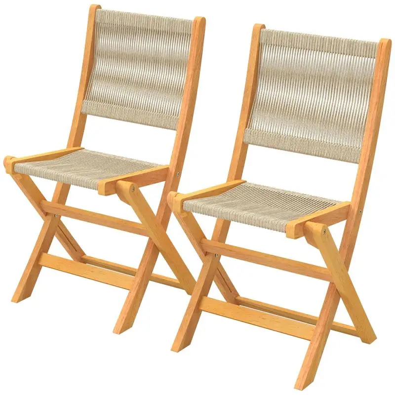 Set of 2 Folding Garden Chairs