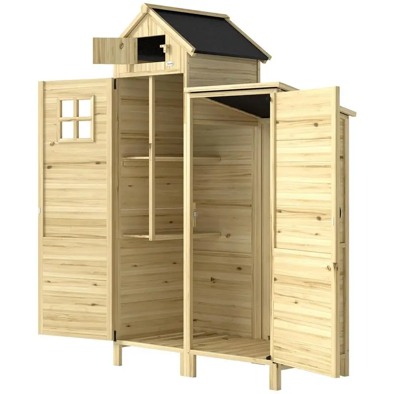 2-Zone Garden Tool Shed with Window