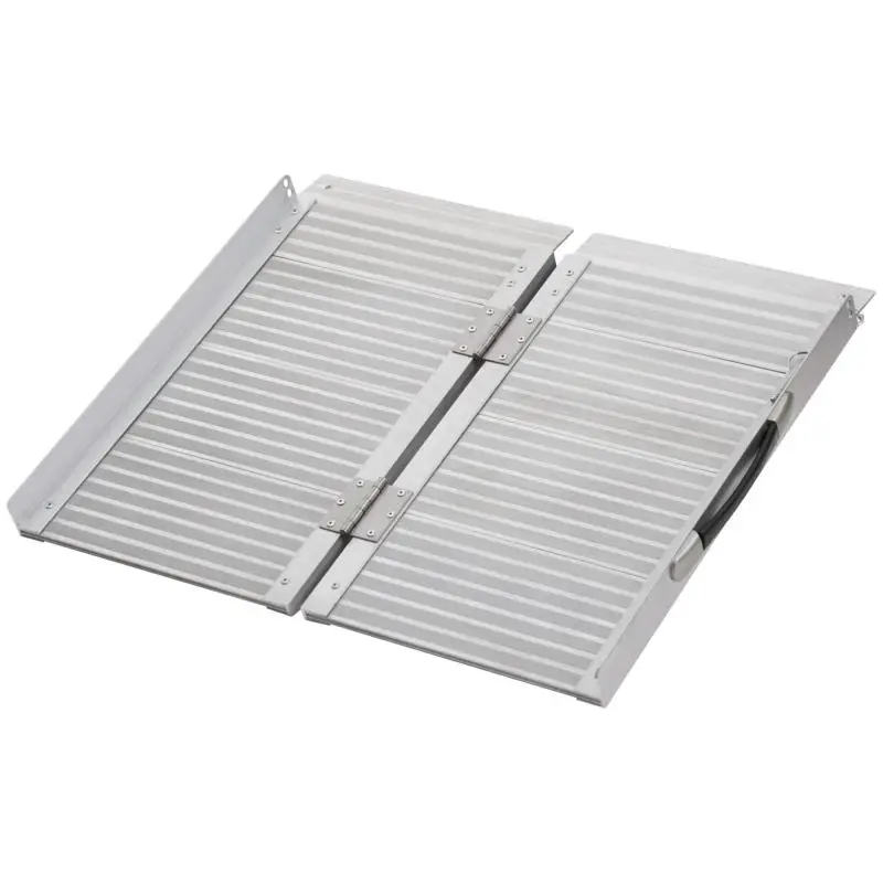Folding Aluminium Wheelchair Ramp, 61 × 74 × 5 cm