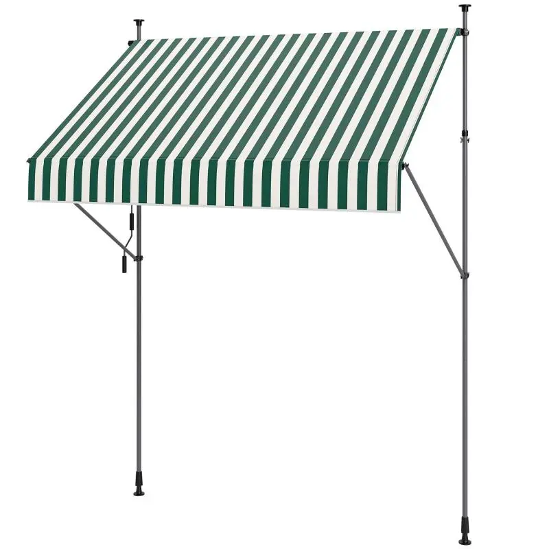 2 m x 1.2 m Awning with Adjustable Supports and Crank Handle