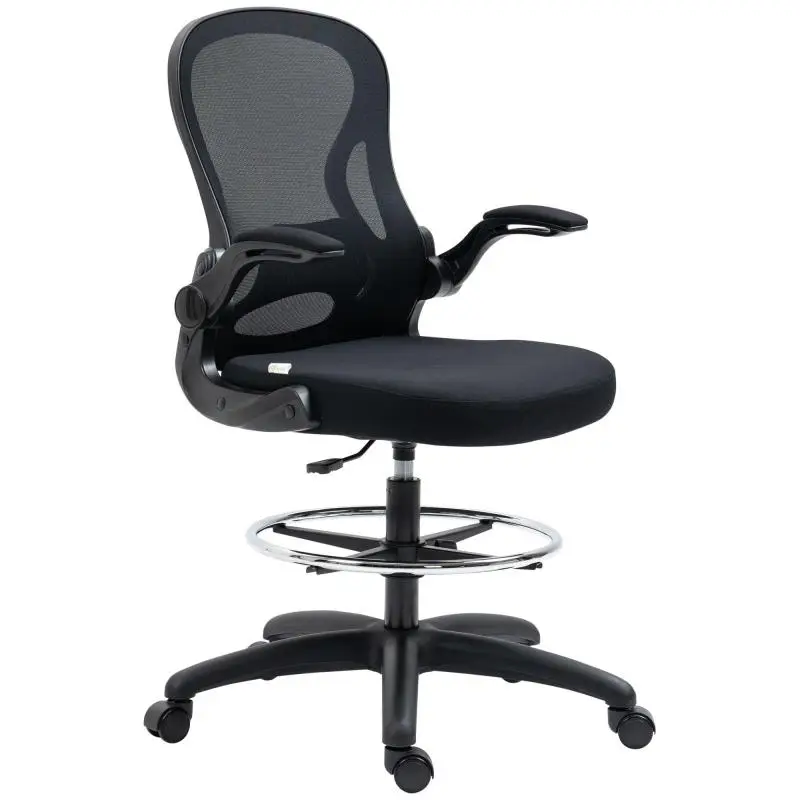 Office Chair with Lumbar Support, Black