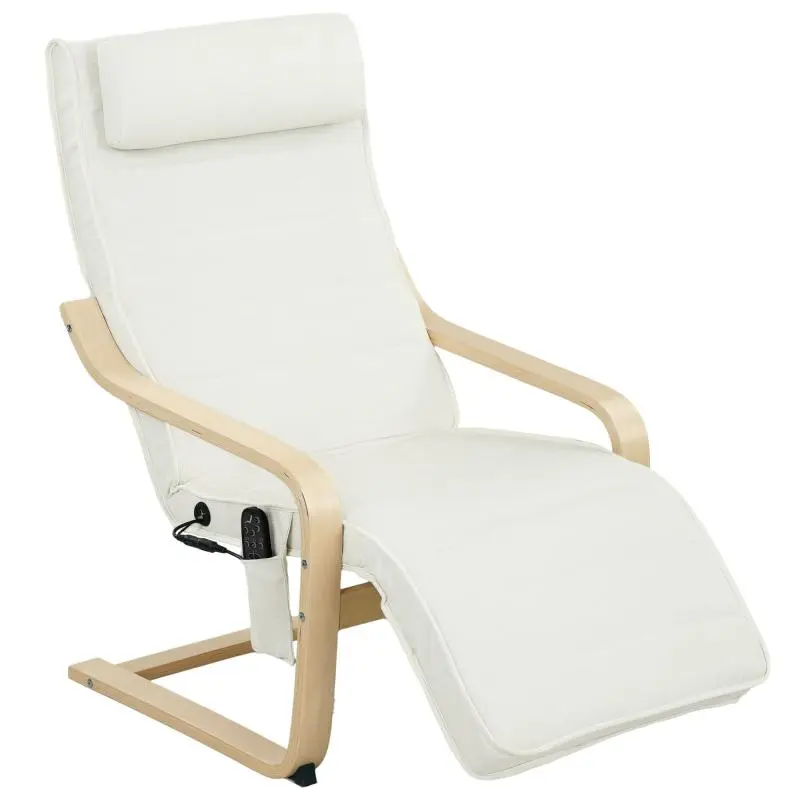 Heated Recliner with Massage and Adjustable Footrest