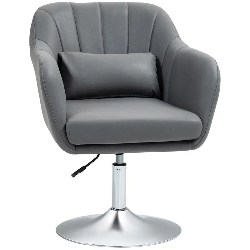 Swivel Desk Chair with Adjustable Height and Lumbar Cushion