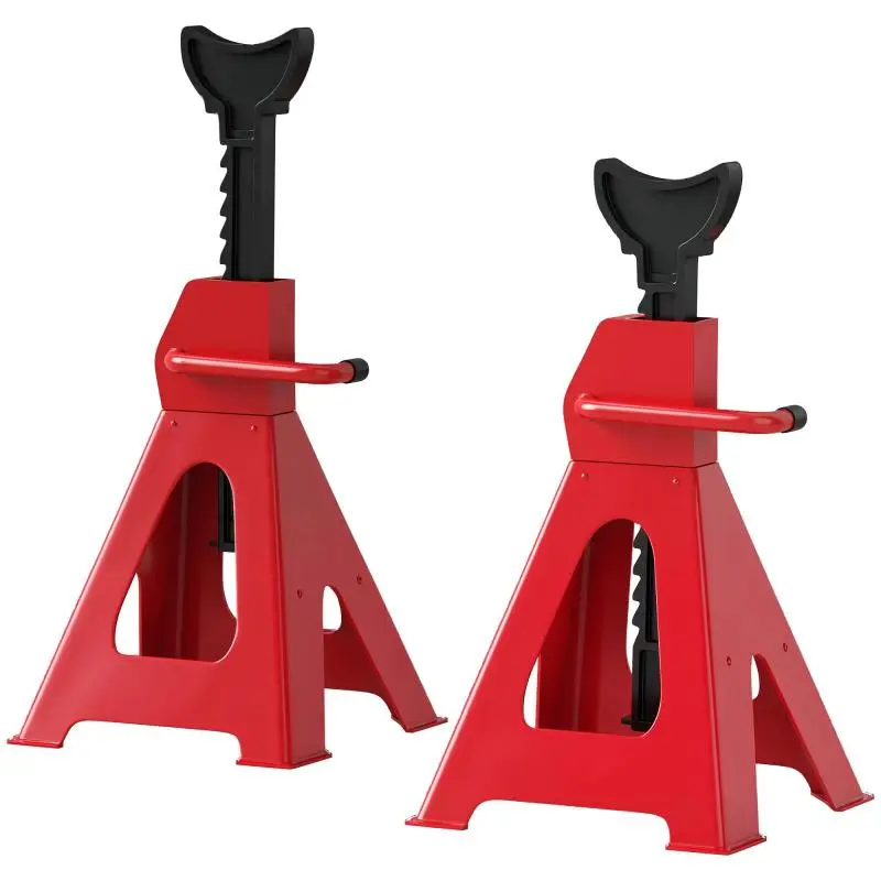 Set of 2 Adjustable Car Jack Stands, 3 Tonne