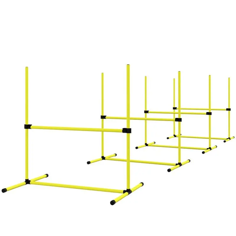 Set of 4 Dog Agility Hurdles with Carry Bag