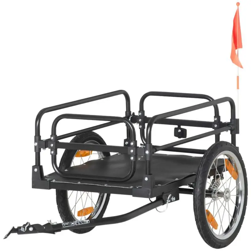 Bike Trailer with 2 Wheels, 70 L