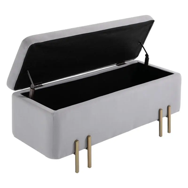 Upholstered Storage Bench, 100 × 40 × 42 cm