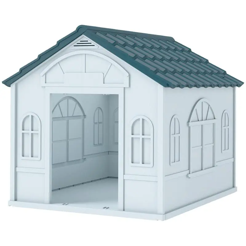 Waterproof Dog Kennel for Small and Medium Dogs, Blue