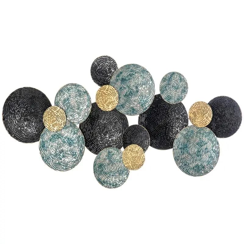 Circular Metal Wall Decoration, 133 × 66 cm