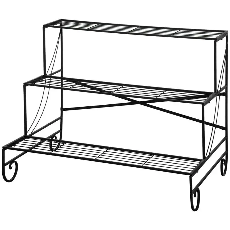 3-Tier Plant Stand, 95 × 63 × 72 cm